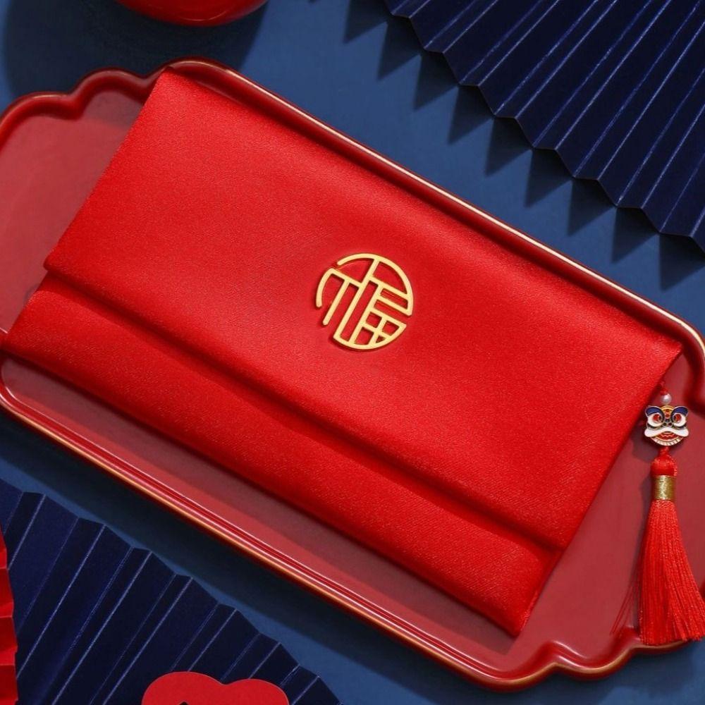 Chinese Style Wedding Money Pocket with Tassel 2026 Lucky Money Bag  Marriage Celebration