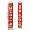 Merry Christmas Porch Sign Carnival Polyester Indoor Outdoor Decor