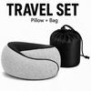 Memory Foam Travel Neck Pillow U-Shaped Airplane Sleep Office Car Use Portable Foldable With Carry Pouch