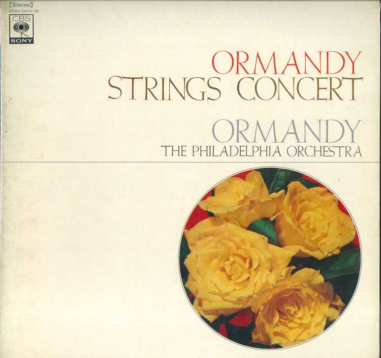 LP Record  - Ormandy Strings Concert SONW2005758 CBS SONY Japan Classical Used