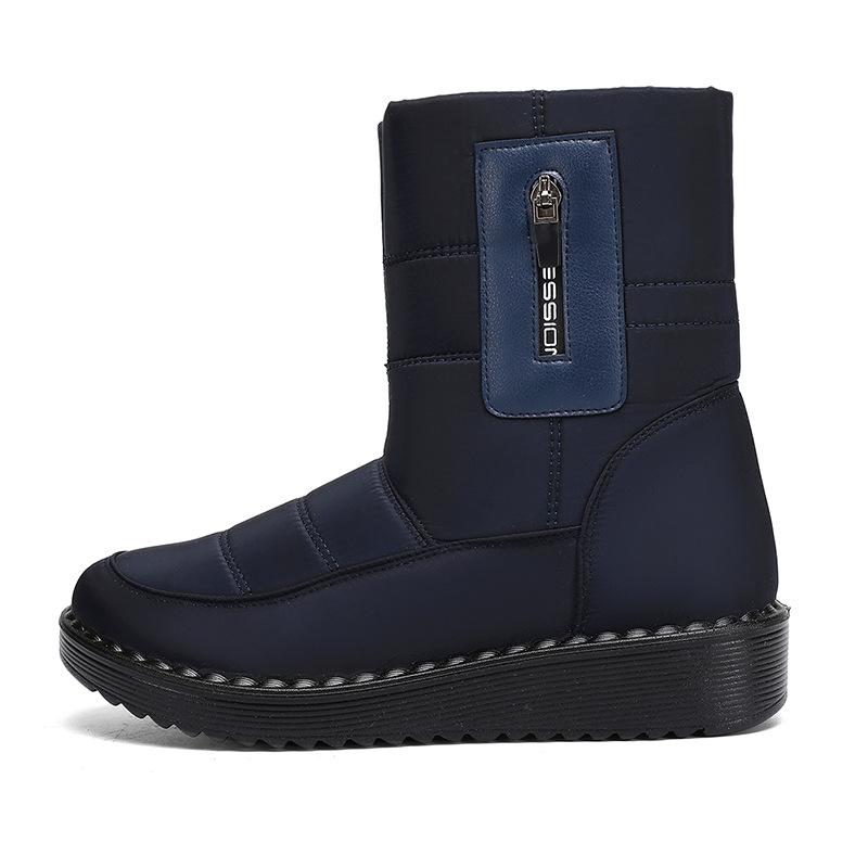 

Хлопковые туфли для внешней торговли 2025 зима длинные хлопковые сапоги полиуретан набивной утолщенные длинные сапоги теплые спортивные зимние сапоги 41 синий