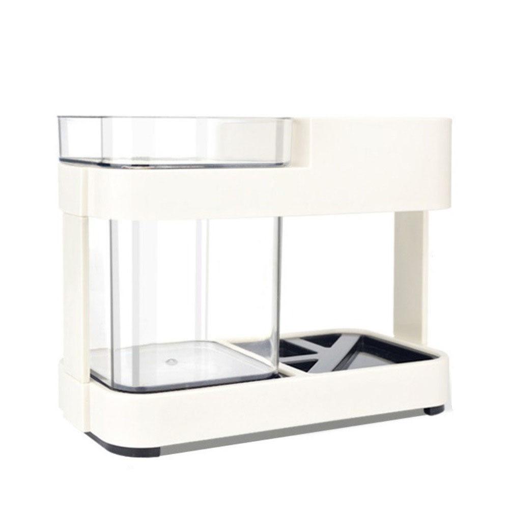 2-in-1 Toothpaste Rack Stand Multifunctional Mouthwash Cup Set Toothbrush Holder  for Men and Women