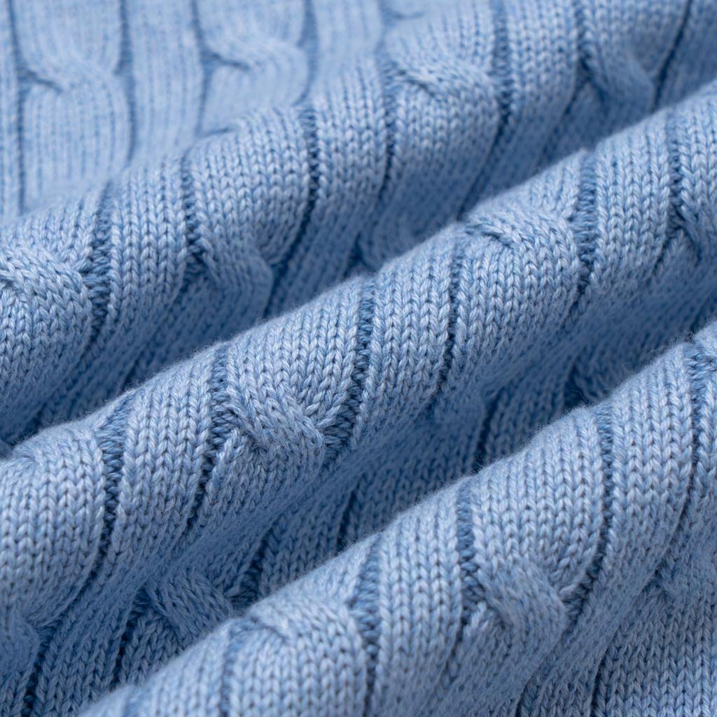 Polo Ralph Lauren Sweater Pony Embroidered Cotton Crew Neck Cable Knit Long Sleeve Kids Kids sweater 323702674-507