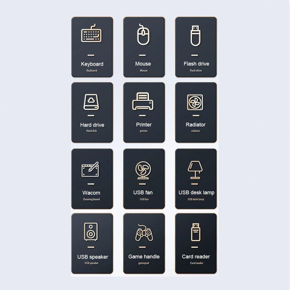 4/7 Ports USB Splitter Adapter Type C USB 3.0 HUB Splitter USB Docking Station Mouse Keyboard