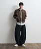 Awodeijeu Arno Curved Wide Chino Pants [Black]
