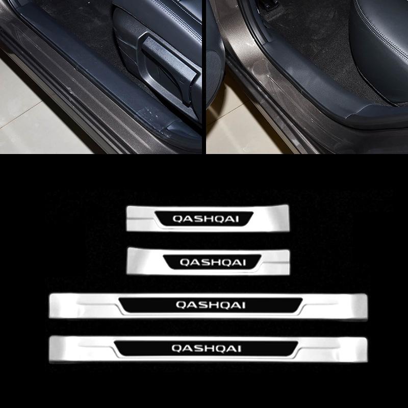 Edelstahl-Einstiegsleisten und Kofferraumschutzleiste für Nissan Qashqai