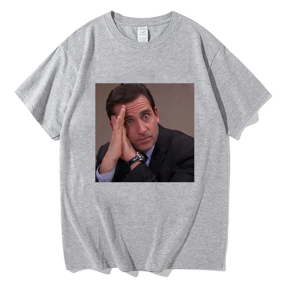 Rolig Michael Scott Tryck T-shirt Tryck Dam Harajuku Kortärmad Casual Damkläder Gata Toppar T-shirts Kläder Toppar