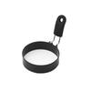 Silicone Handle Non-Stick Egg Frying Pan & Stainless Steel Pancake Mold