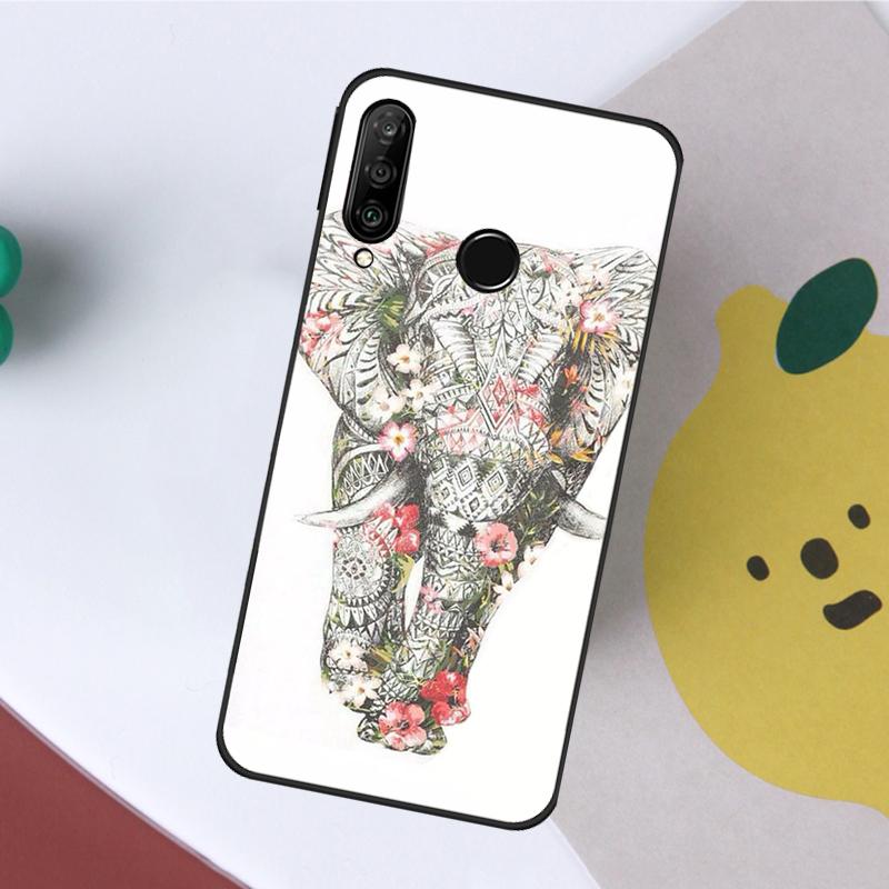 Elephant Mandala Aztec For Huawei Nova Y60 Y70 Y90 Y61 9 10 SE Nova 8i 3i 11i 5T P50 P60 Pro P20 P40 P30 Lite Case