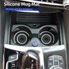 Silicone Double Ring Car Cup Mat Anti-Slip Insert For Citroen C4 C3 C5 C1 C2 C-Elysee Berlingo Picasso Jumpy Cactus Aircross aia256