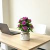 Elegant Foam Rose Arrangement With Decorative Ribbon For Wedding Party And Photography Props