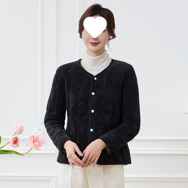 New Autumn/Winter Young Fashion Mom's Silk & Cotton Padded Warm Jacket