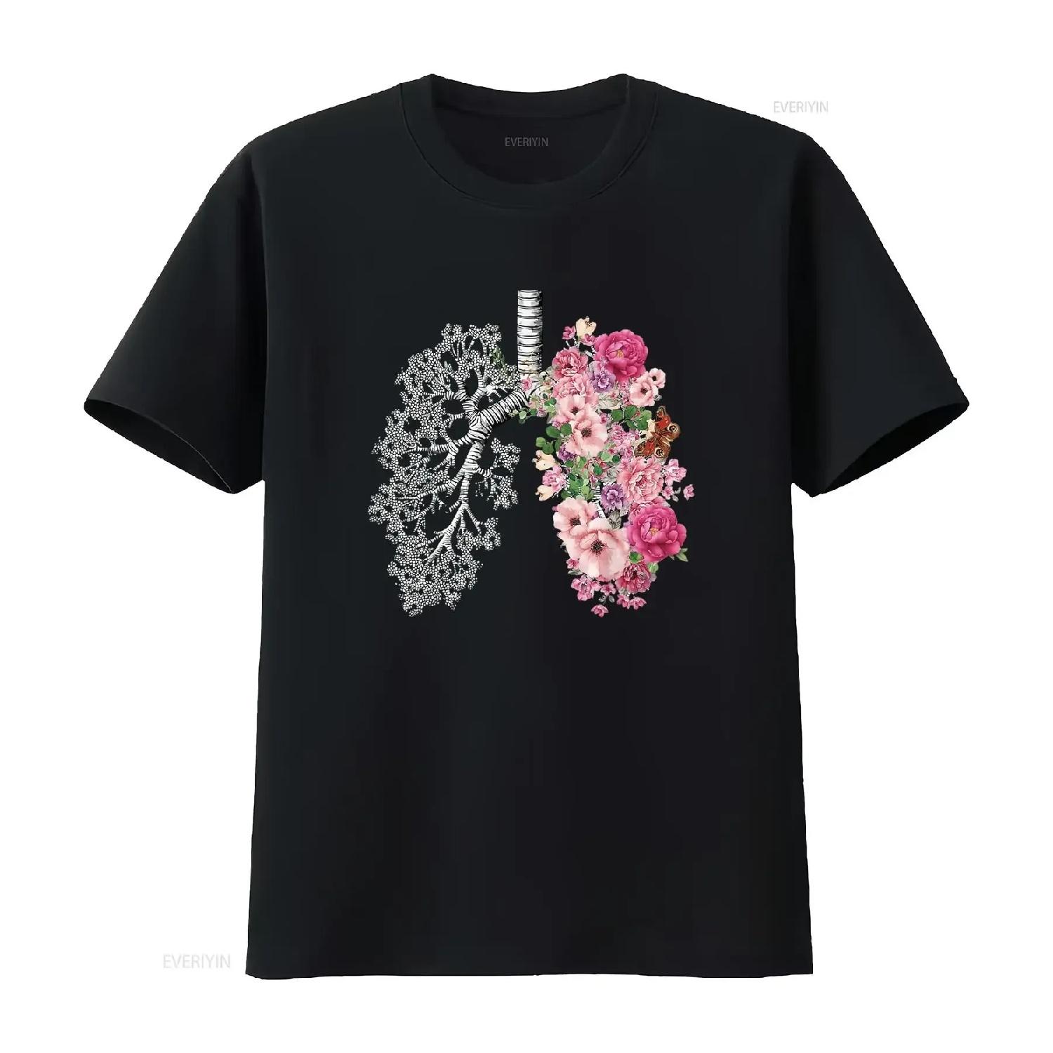 

Lungs Cancer Awareness Bloomi Anatomy Classic Men T Shirt White Large vintage Washed Comfortable streetwear XXXXXL різнокольоровий