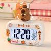 Mini Capybara Alarm Clock Cartoon Desktop Clock Cute LED Digital Clock  Student Dormitory