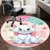Personalized M-Marie Round Chair Office Rug - Perfect for Mat, Office Chair & More - Ideal Gift for Birthdays and Holidays
