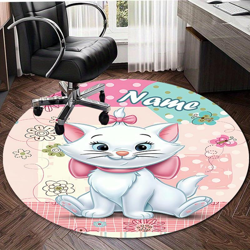 Personalized M-Marie Round Chair Office Rug - Perfect for Mat, Office Chair & More - Ideal Gift for Birthdays and Holidays