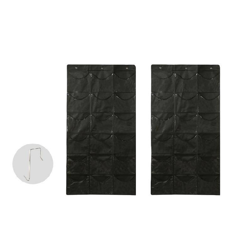 

Breathable Hanging Holder With 18 Visible Pockets Designed For Quick Access To Small Belongings чорний