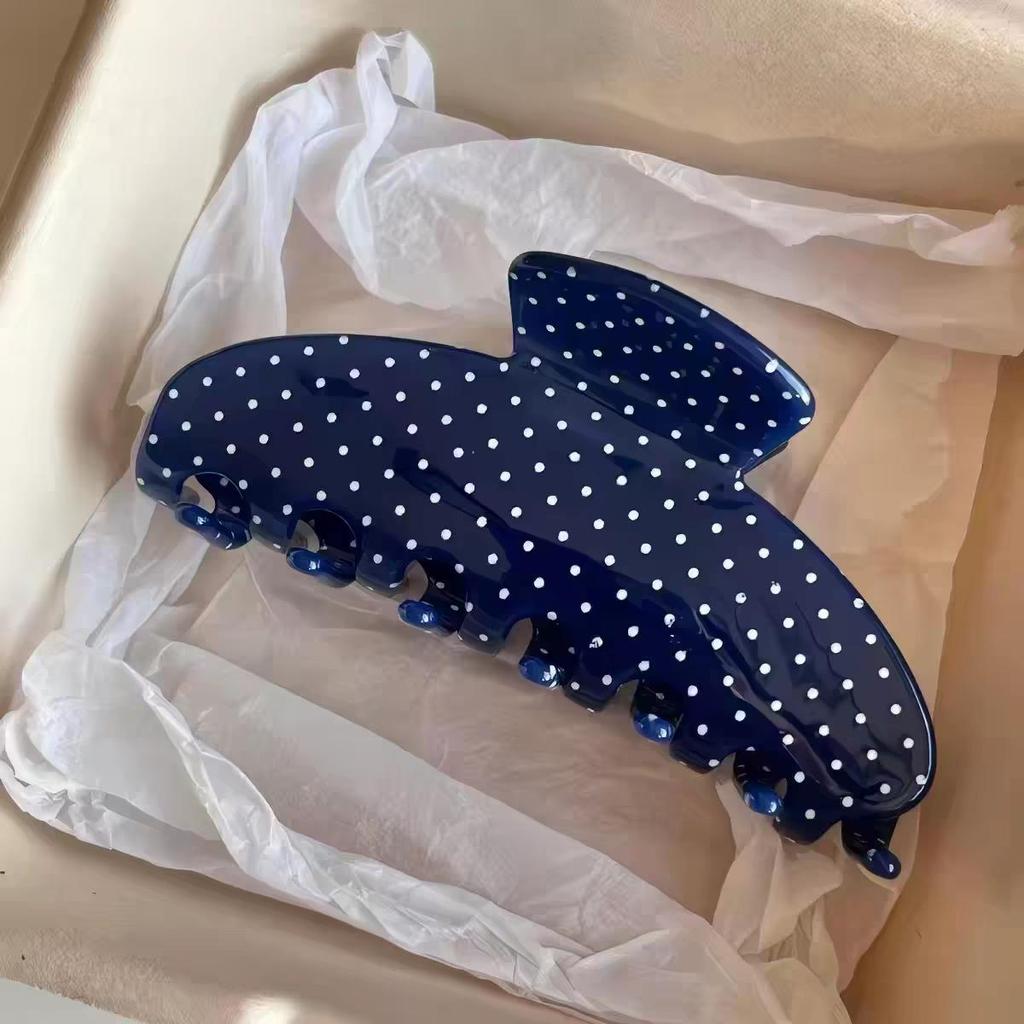 Korean Leopard Print Bow Hair Claw: Extra Large High-End Half Updo Clip for Women