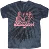 Men's BlackPink Photo (Dip-Dye) Tie Dye T-shirt XX-Large Black