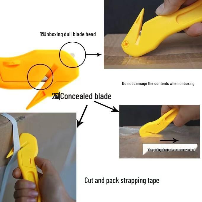 Unboxing Tool: Safe Utility Knife for Cutting Packing Tape and Opening Boxes