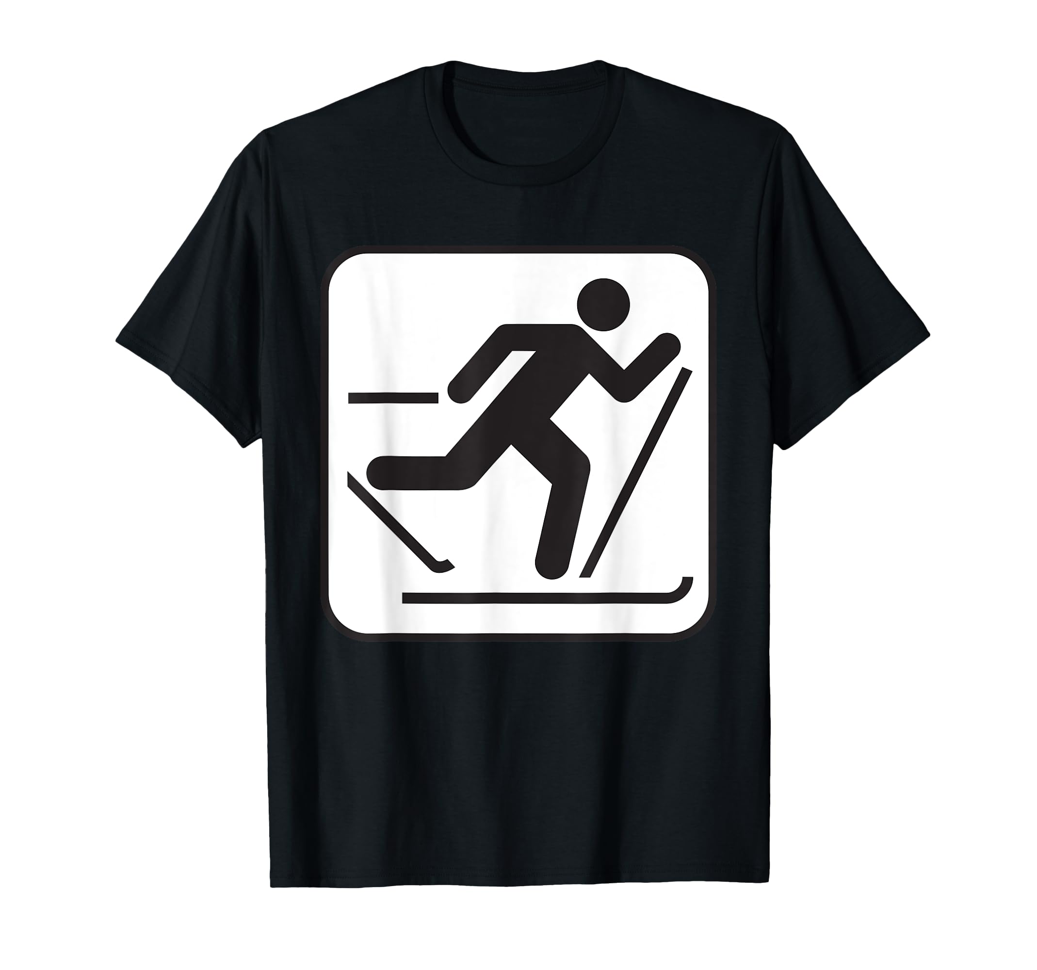 

Беговые лыжи Зимние виды спорта Лыжная футболка чёрный