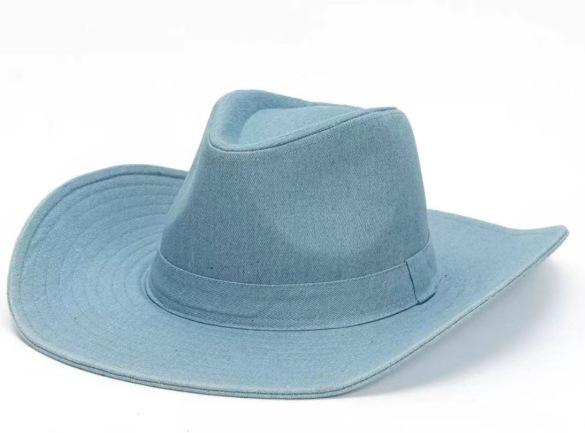 Western Suede Upturned Edge Western Cowboy Hat Men's and Women's Outdoor Travel Hat Rolled Brim Ethnic Style Top Hat Felt Hat