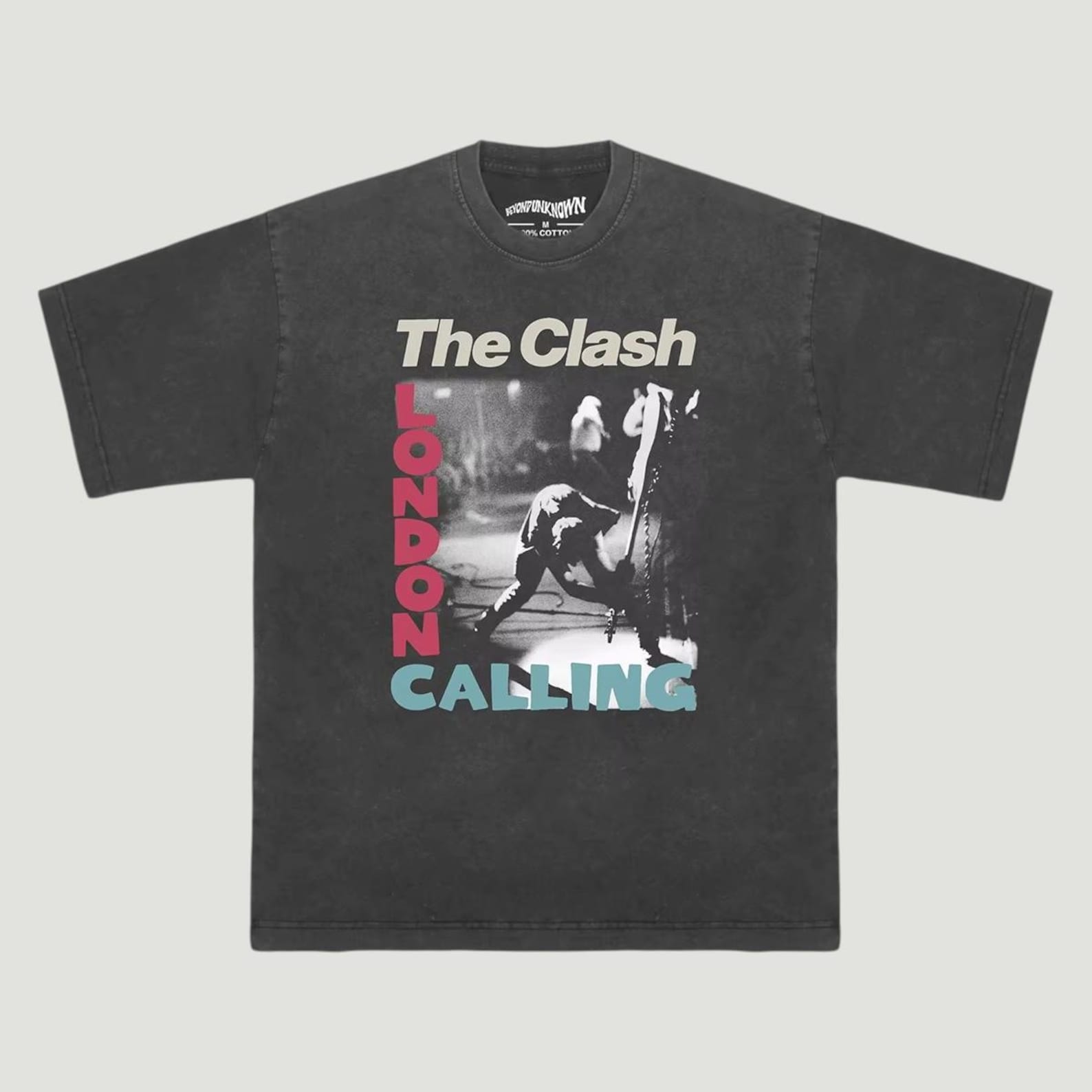 The Clash T-Shirt, Punk Rock Band Tee, Retro 70s Music Graphic Shirt, Vintage London Punk Unisex Tee M