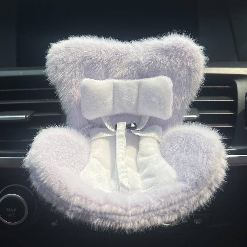 15-17Cm Doll Seat For Labubu Carseat Safety Seat Cute Doll Air Outlet Aromatherapy Decoration High-Grade Car Interior Decoration