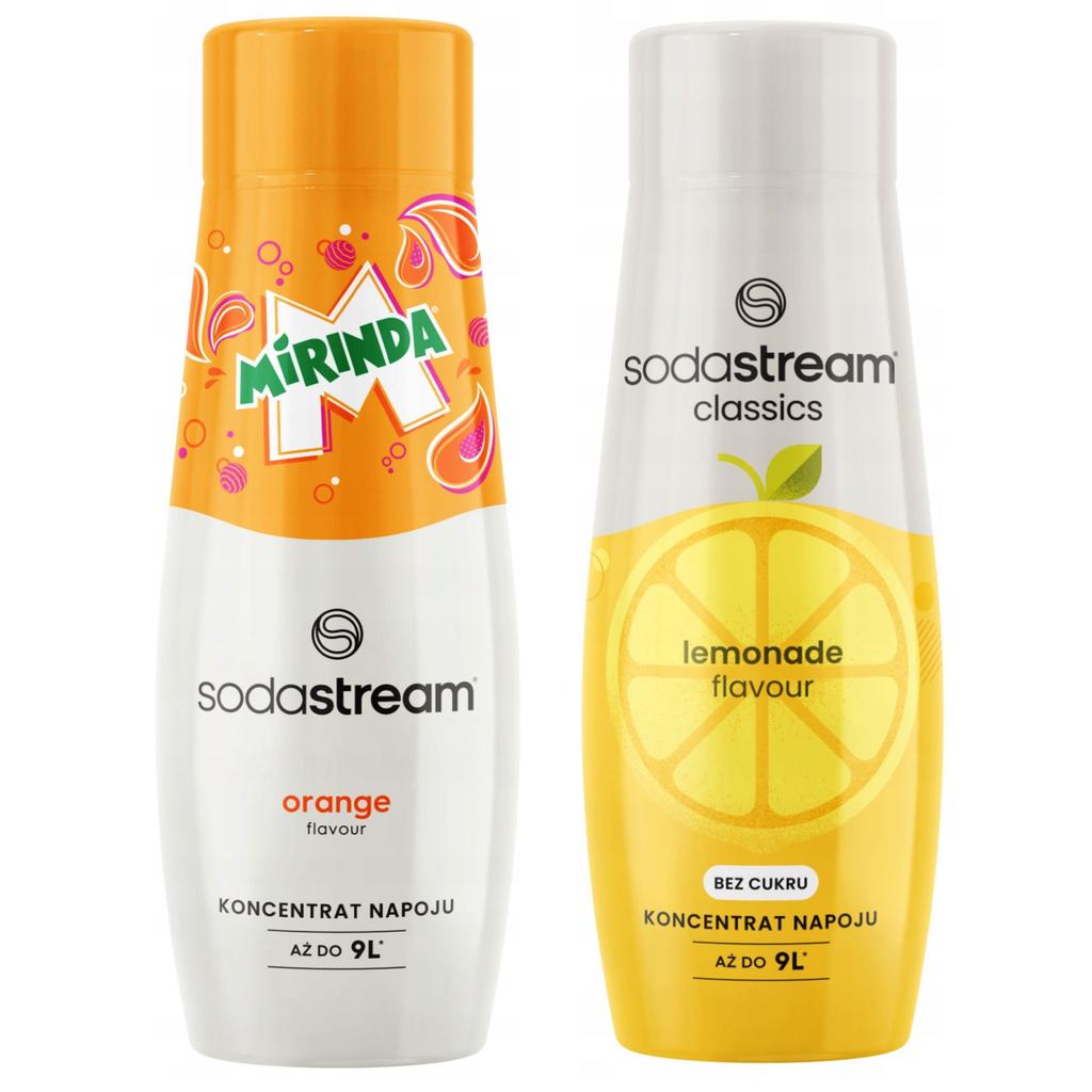 SODASTREAM Set of Concentrates for the Saturator 2x MIRINDA Syrup + LEMONADE