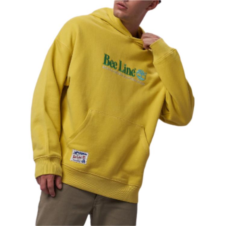 Timberland SS23 Kapuzenpullover mit Buchstabenstickerei Langarm-Sweatshirt Herren-Sweatshirt Gelb TB0A2FRV333