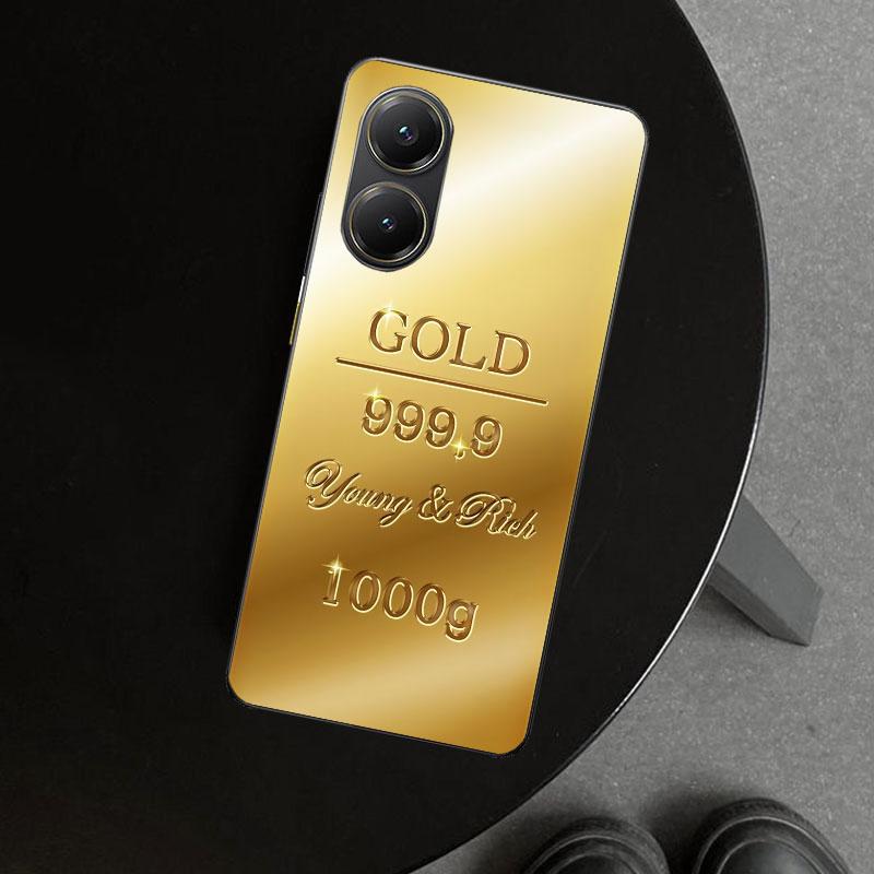 Fine Gold Pattern Printing Phone Case Cover for Xiaomi Poco X6 X5 X7 Pro F7 Ultra Redmi 15C 15 13C 13 12C 12 10C 10 10A 9C 9A 9T