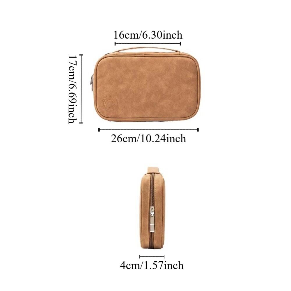 PU Leather Jewelry Storage Bag Multi-functional Jewelry Carrying Case  Travel Use