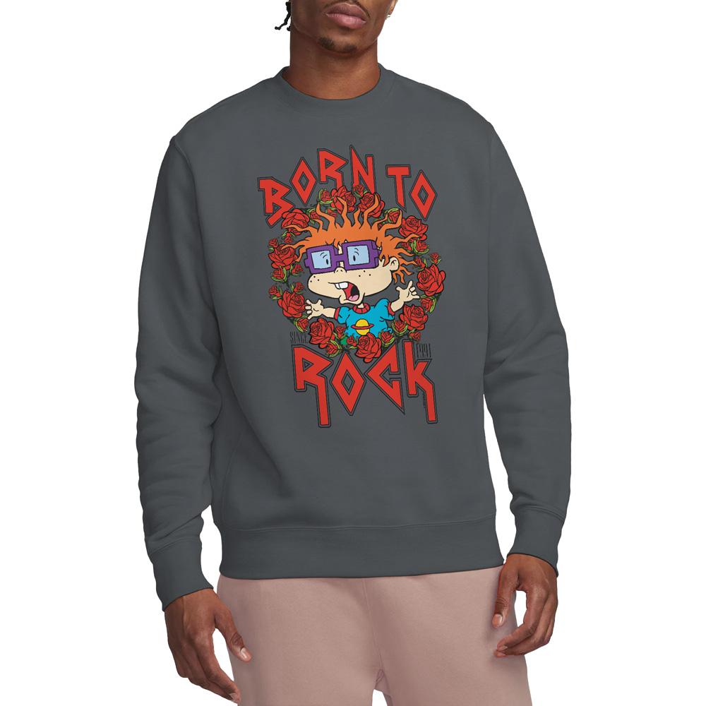 Rugrats Unisex Adult Chucky Was Born To Rock Sweatshirt