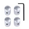 Pack of 4 Round Shape Metal Guitar Knobs Metal Guitar Accessories Perfect for Electric Guitar and Bass Volume Control