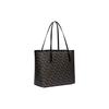 New COACH City Canvas With Leather Tote Bag, Shopping Bag, Handbag, Shoulder Bag Women's Black CF342-IMBLK