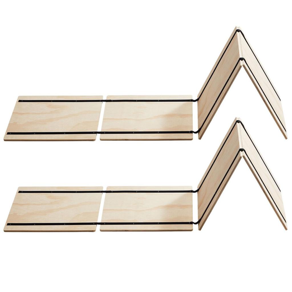 Tablero Bunkie Tamaño Individual, Listones Plegables para Cama de 10 mm con Conexión, Soporte de Madera para Colchón para Cama Tamaño Individual, Soporte Debajo de los Tableros del Colchón,