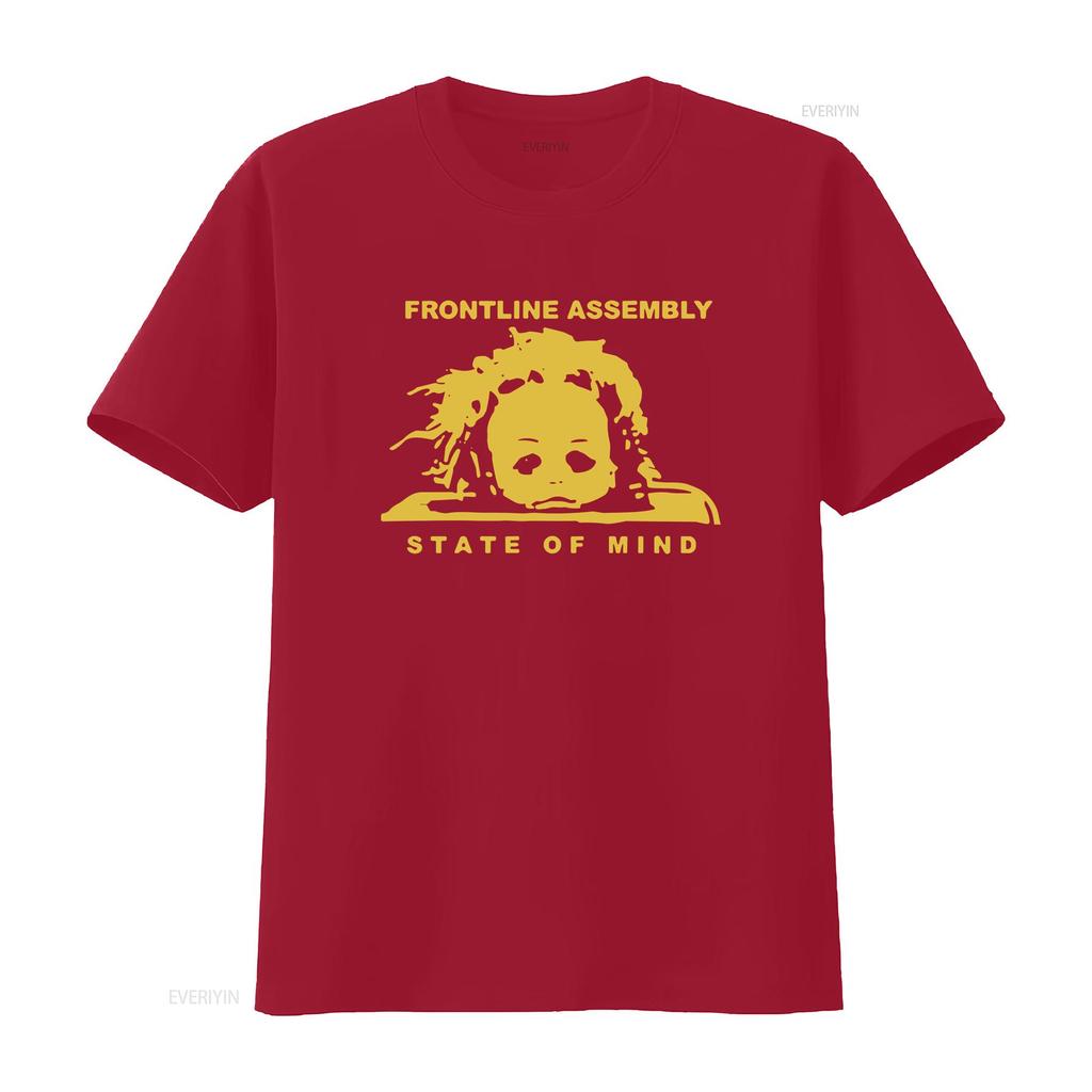 New Front Line Assembly State Of Maind Classic Unisex Unisex T Shirt Size S 5xl Vintage Fashion Stylish Streetwear