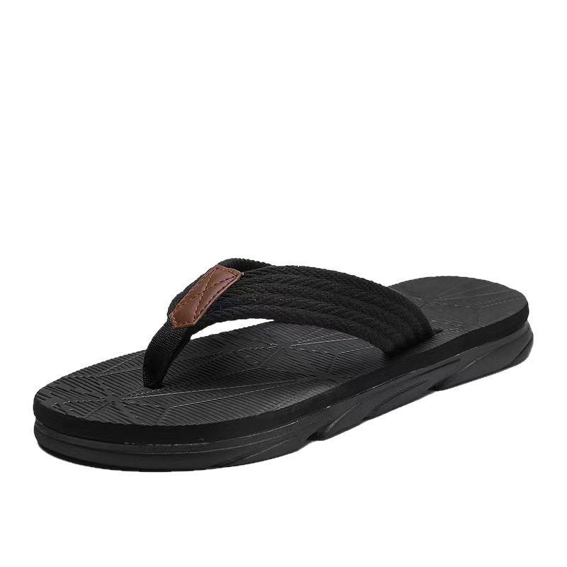 Men's 2025 High-End Summer Flip-Flops - Casual Beach Slippers with Thick, Squishy Sole and Non-Slip, Wear-Resistant Toe Post.