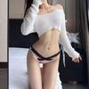 Dámské Sexy spodní prádlo G String Krajkové Kalhotky Dámské Nízký pas Cross Bandage Transparentní Pokušení Spodní prádlo Pohodlí Intimní
