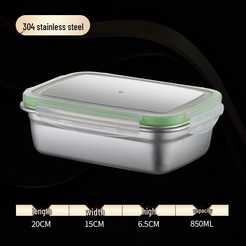 GOWKE 304 Stainless Steel Microwaveable Food Storage Container Set