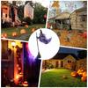 Flying Witch Halloween Decor Hover Witch Horror props with Scary Sound Halloween decor garden broom witch for Garden Yard Lawn