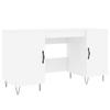 VidaXL Bureau blanc 140x50x75 cm bois d'ingénierie 829540