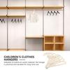 5Pcs Cartoon Animal Wooden Kids Clothes Hangers Nursery Clothes Hanger DIY Wooden Coat Hangers