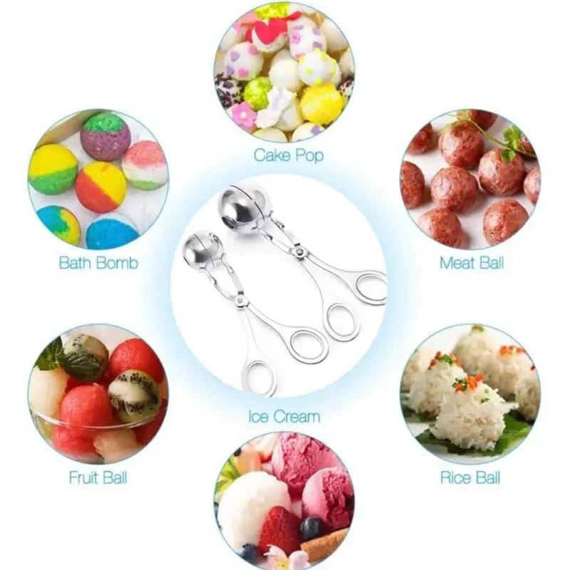 Fleischbällchen-Gerät Maker Clip Fischbällchen Reisbällchen Herstellung Form Werkzeuge Küchenzubehör Edelstahl Fleischbällchen-Utensil