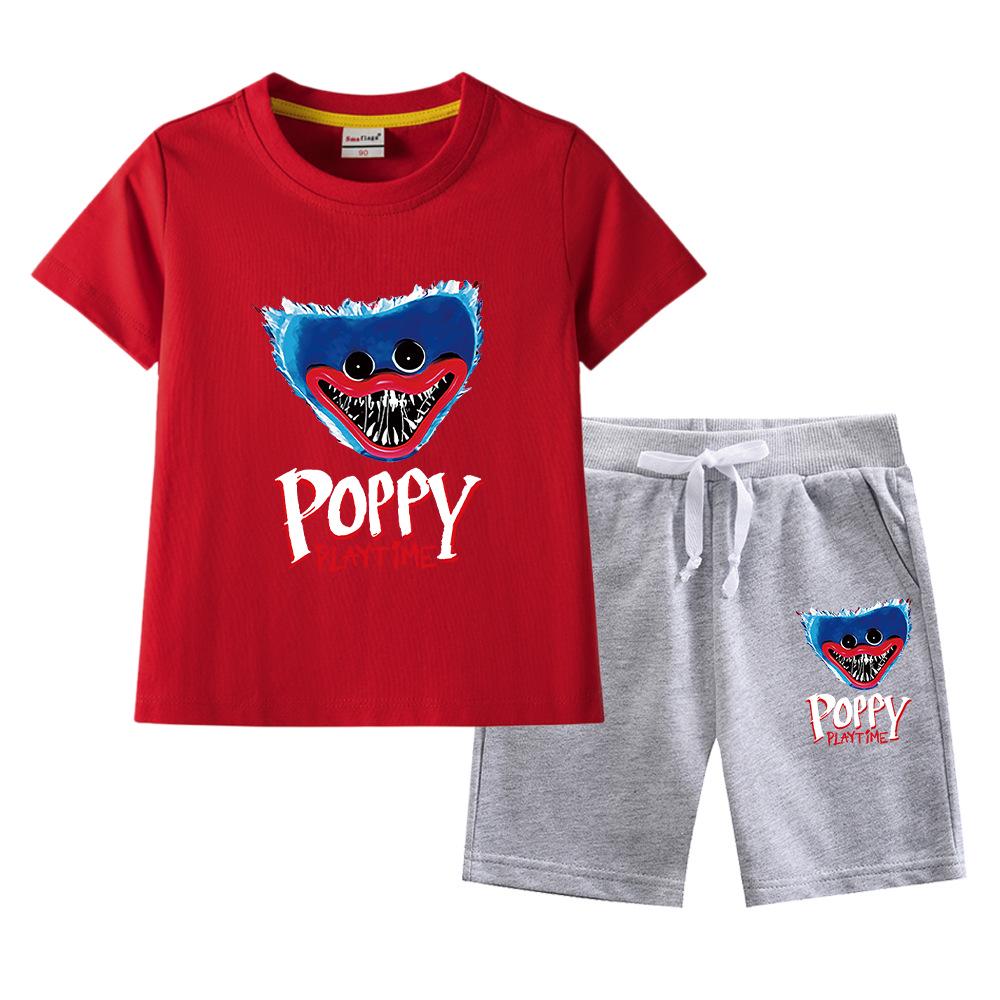 Bobo Boys Reiner Baumwoll Sommer 2023 Kinder Kurzarm und Shorts Set