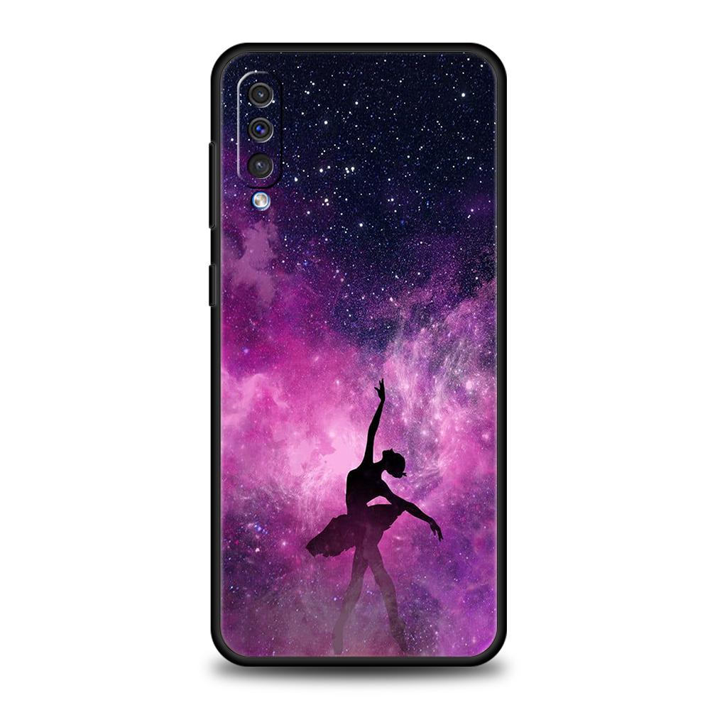 

Чехол-бампер для телефона с рисунком балерины для Samsung Galaxy A12 A02 A03 A03S A52 A70 A50 A20 A10 A10S A40 Роскошный силиконовый чехол Samsung A40