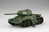 Fujimi Model Serie Armatura Speciale Mondiale Carro Armato Medio Sovietico Modello di Plastica SWA34 Grigio 1/76 N.34 T-34/85 (Set da 2 auto)