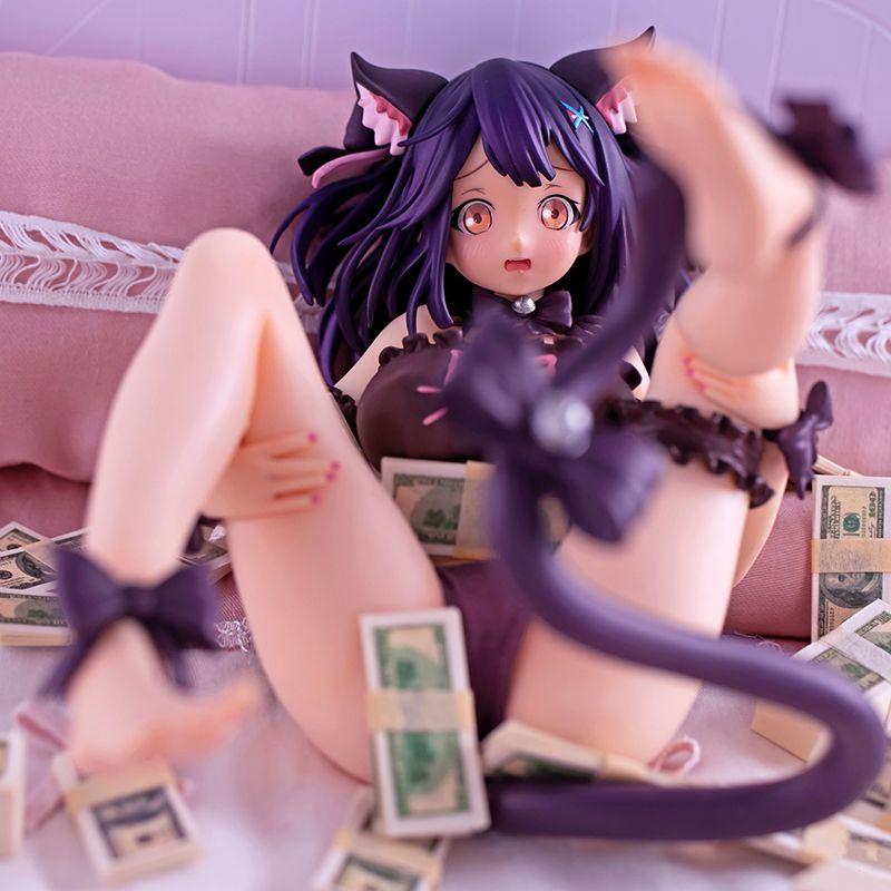 15CM Anime Sexy Girl 1/6 Nine Lives Cat Bikini LotNG PVC Action Figure Model Doll Collection Car Desktop Ornaments Toy Gifts