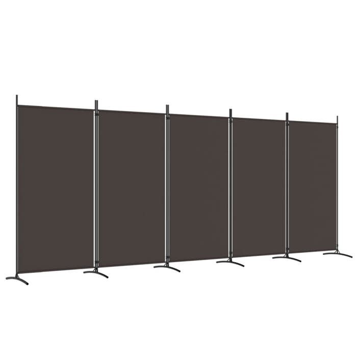 VidaXL Cloison de Séparation 5 Panneaux Séparateur de Pièce Pliable Diviseur Écran d'Intimité Paravent Décoration Salon 350267