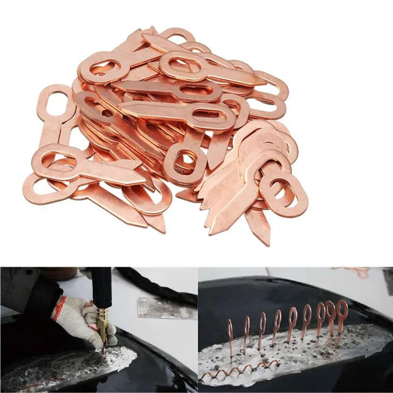 50pcs Dent Recessed Puller Rings Repair Tools Car Accessories For Spot Welding Welder Car Body Panel Pulling Washer Tool